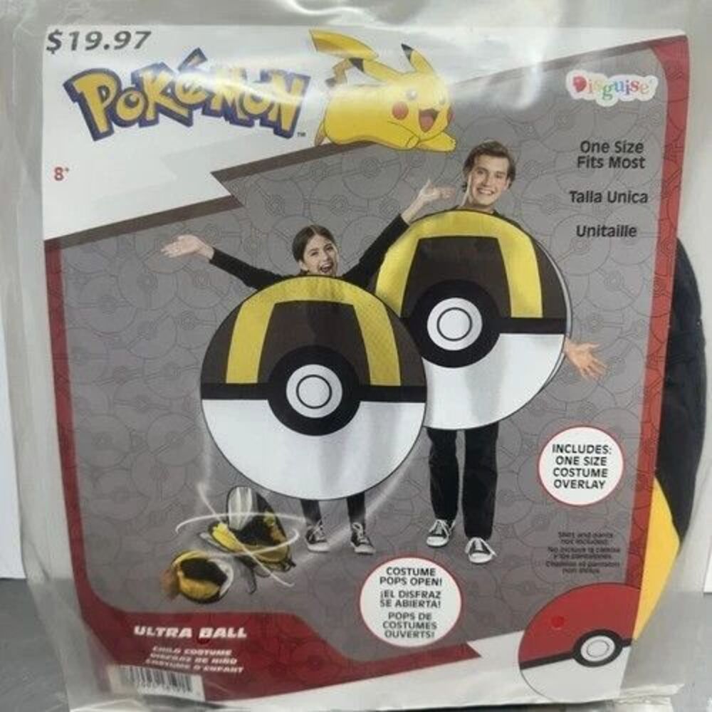 Pokémon Ultra Ball Costume Pops Open One Size